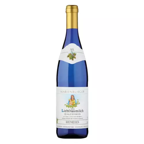 Liebfraumilch Wino Reńskie Jakościowe Niemcy Niebieska Butelka Białe Półsłodkie 0,75l